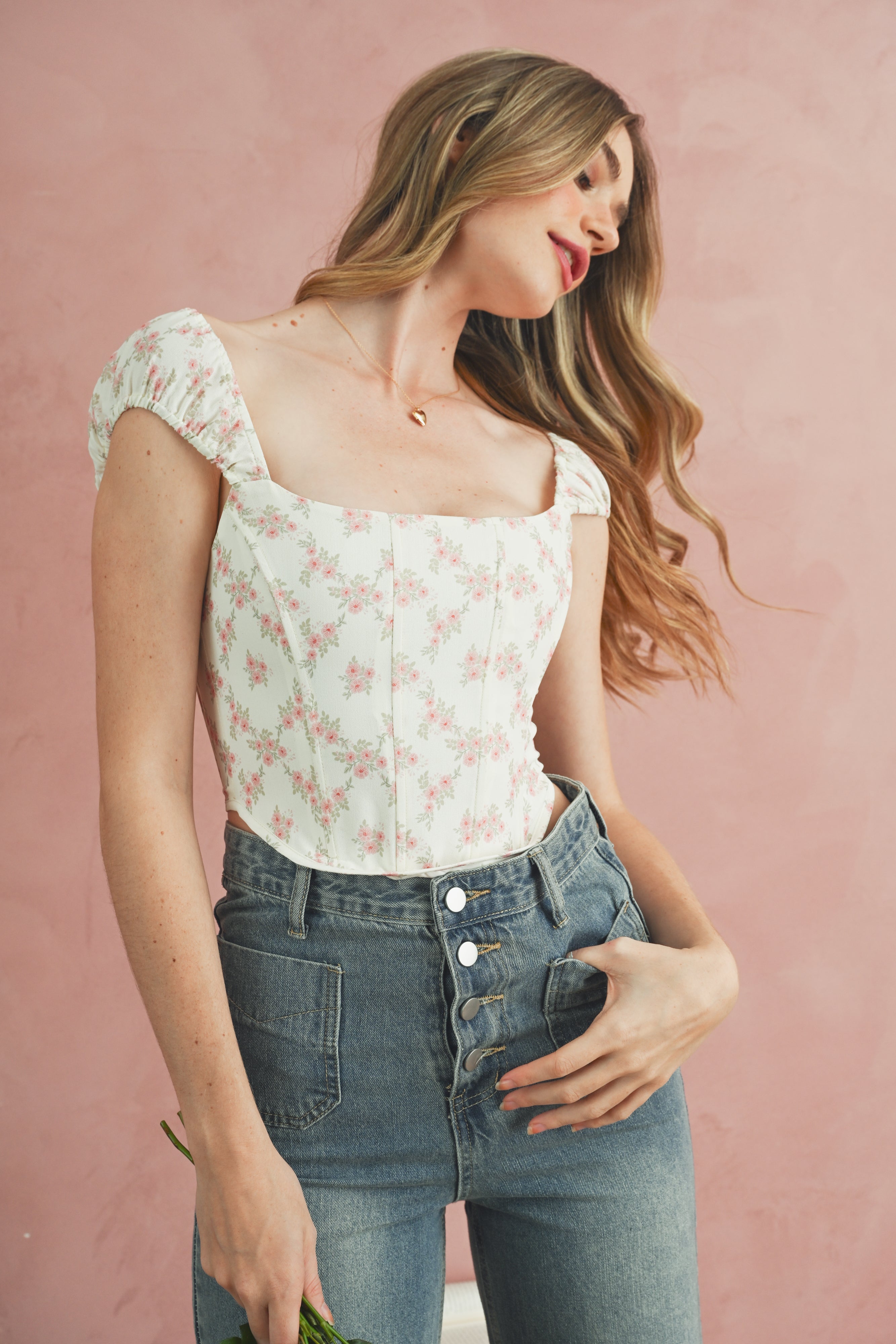 Watercolor Florals Top