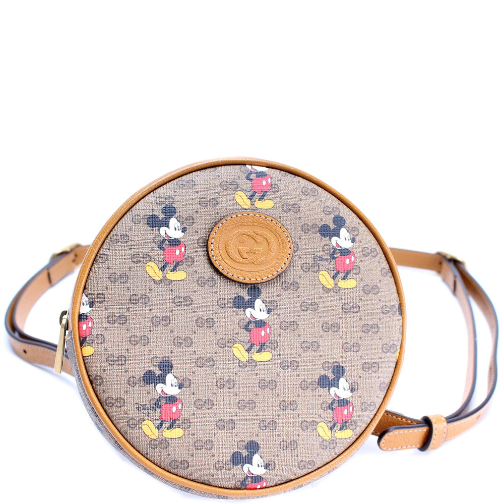 Gucci X Disney GG Supreme Mickey Mini Round Backpack