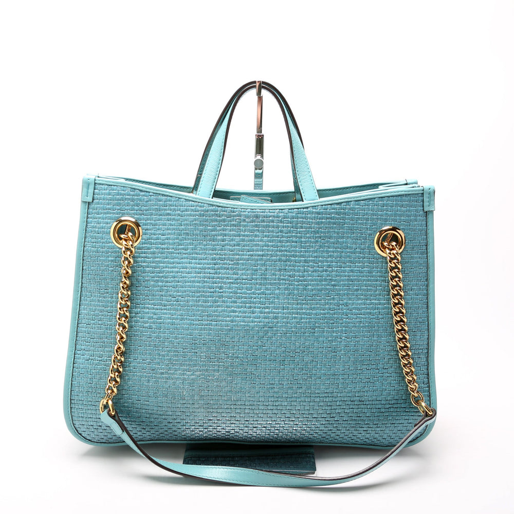 
                      
                        1955 Horsebit Raffia Large Tote
                      
                    