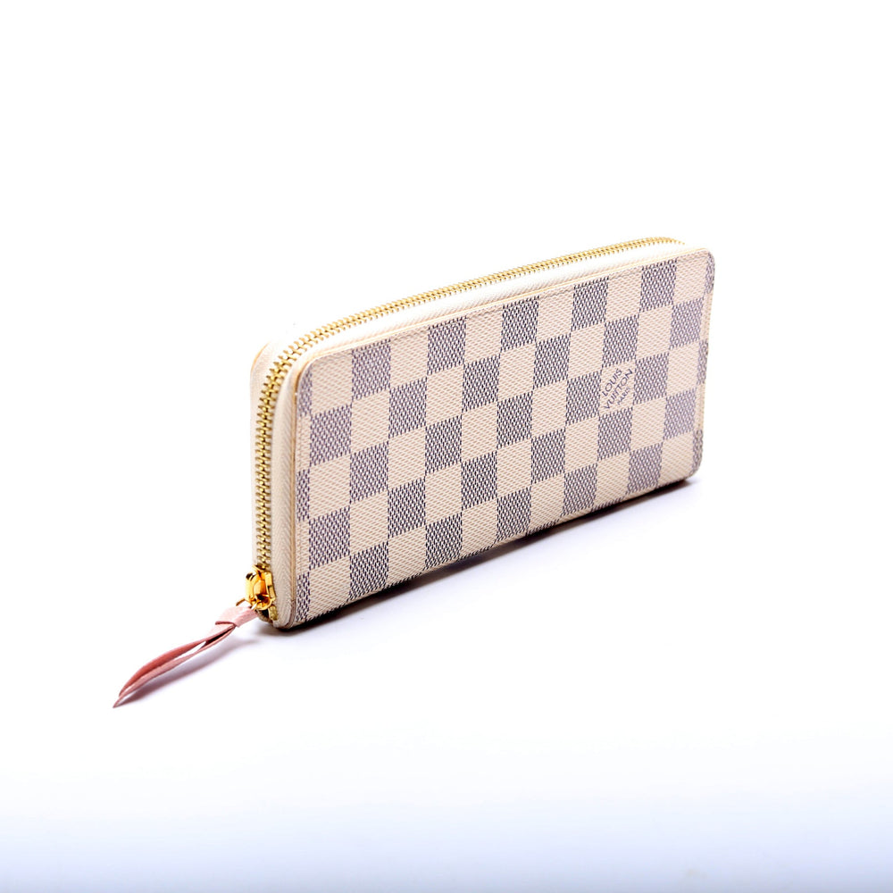 Clemence Wallet Damier Azur