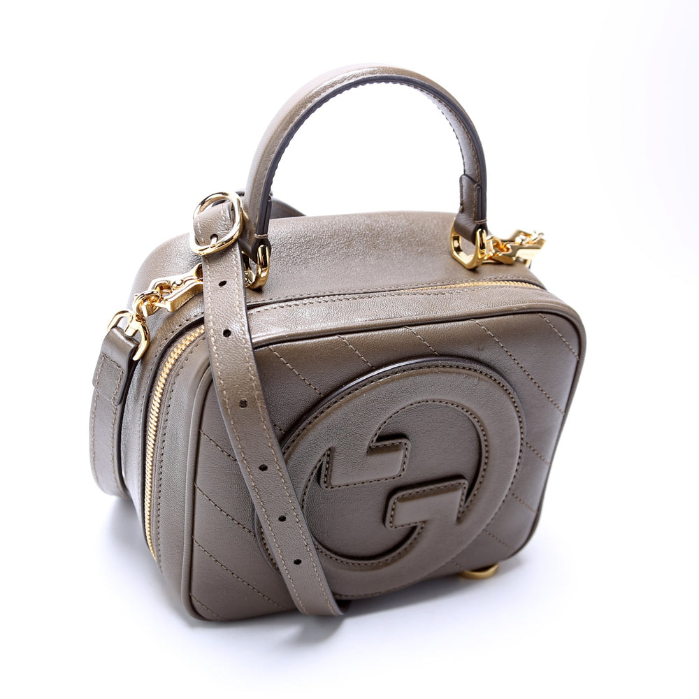 Blondie Leather Top Handle Bag