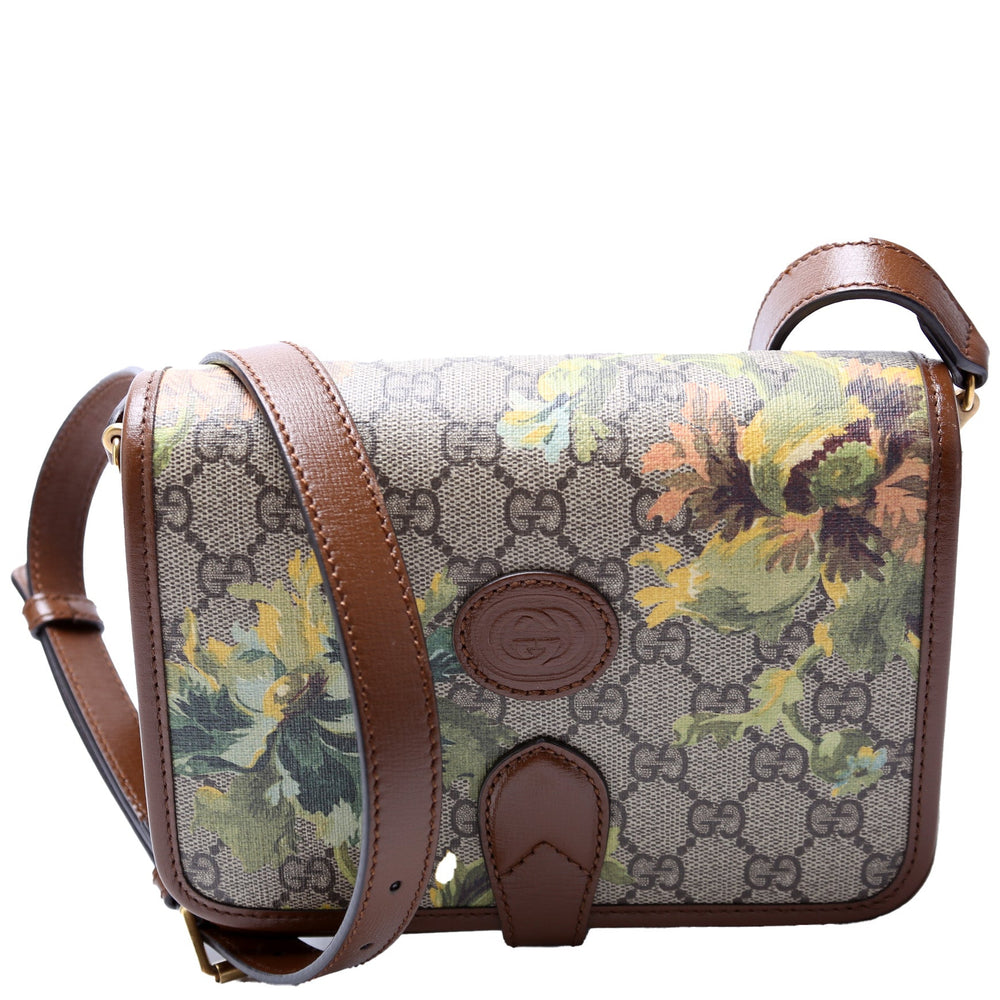 GG Supreme Carnation Interlocking G Mini Crossbody