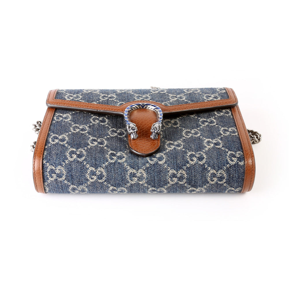 
                      
                        Dionysus GG Denim Mini Wallet 401231
                      
                    