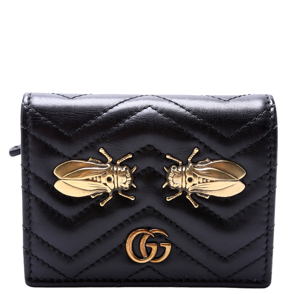 GG Marmont Cicada Stud Card Case