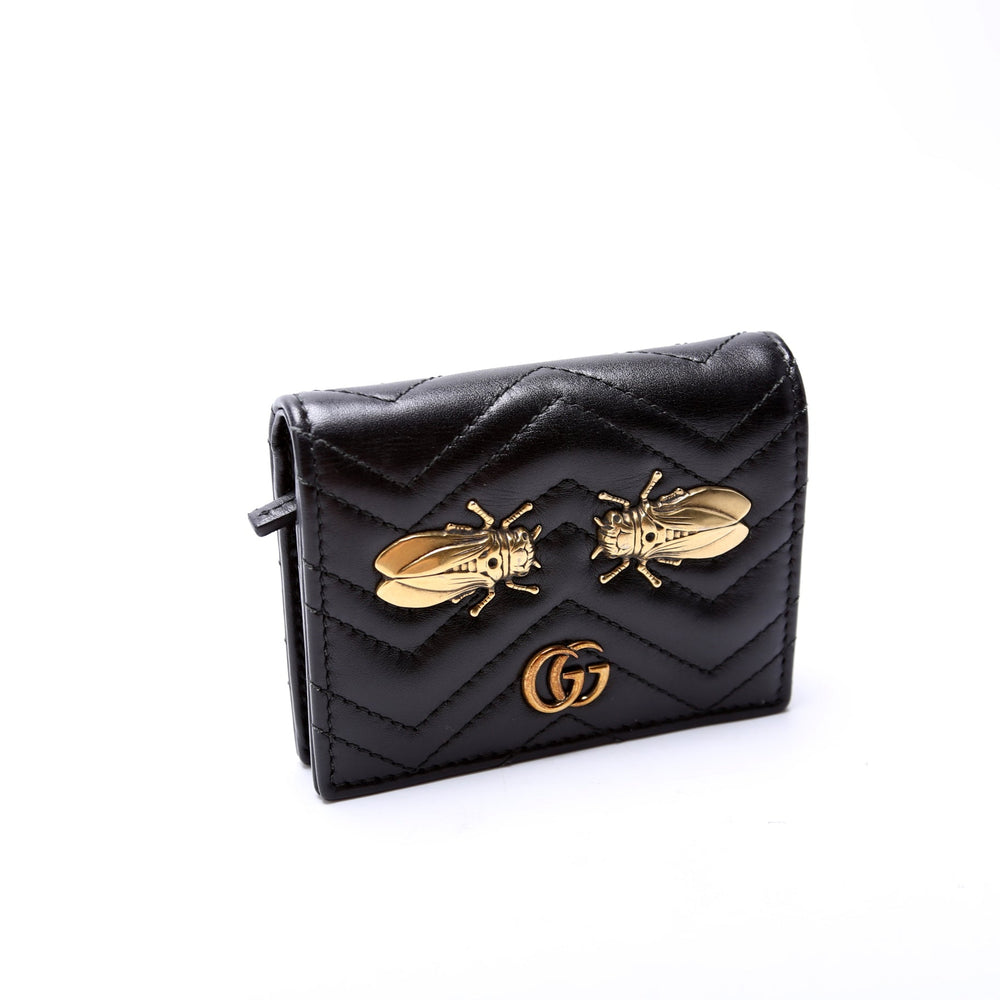 GG Marmont Cicada Stud Card Case