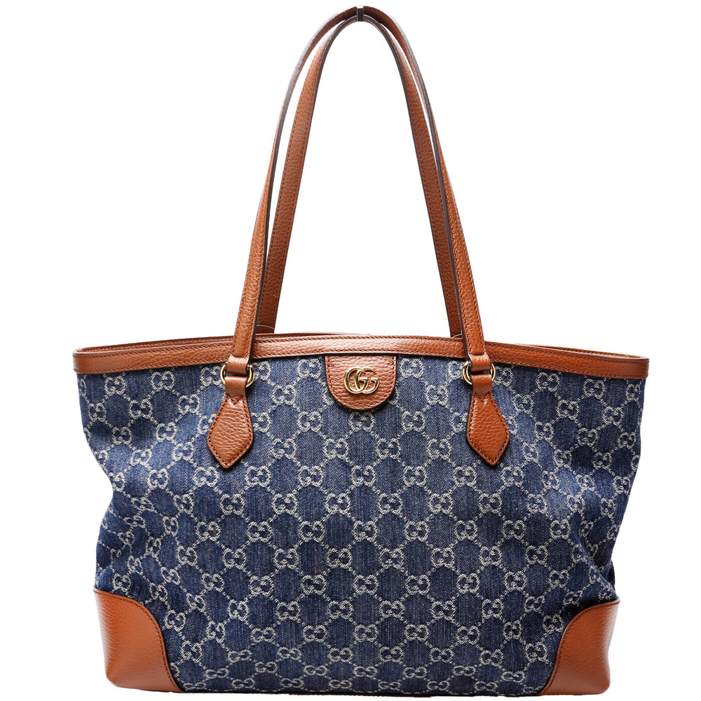 Ophidia GG Denim Tote