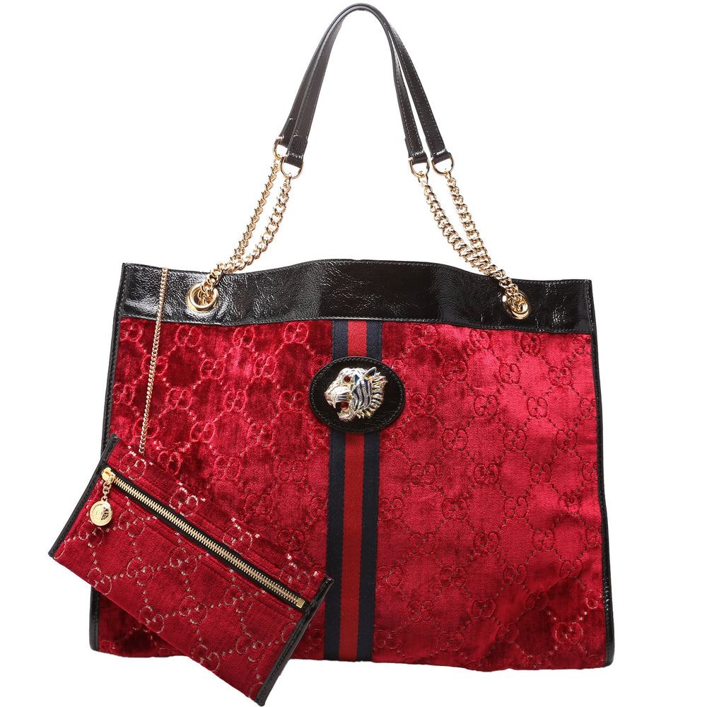 GG Velvet Rajah Tote