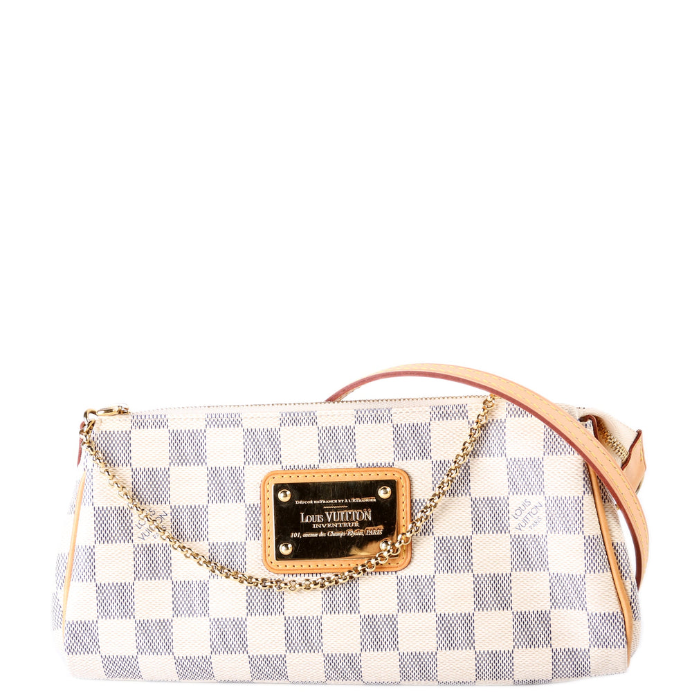 Eva Clutch Damier Azur