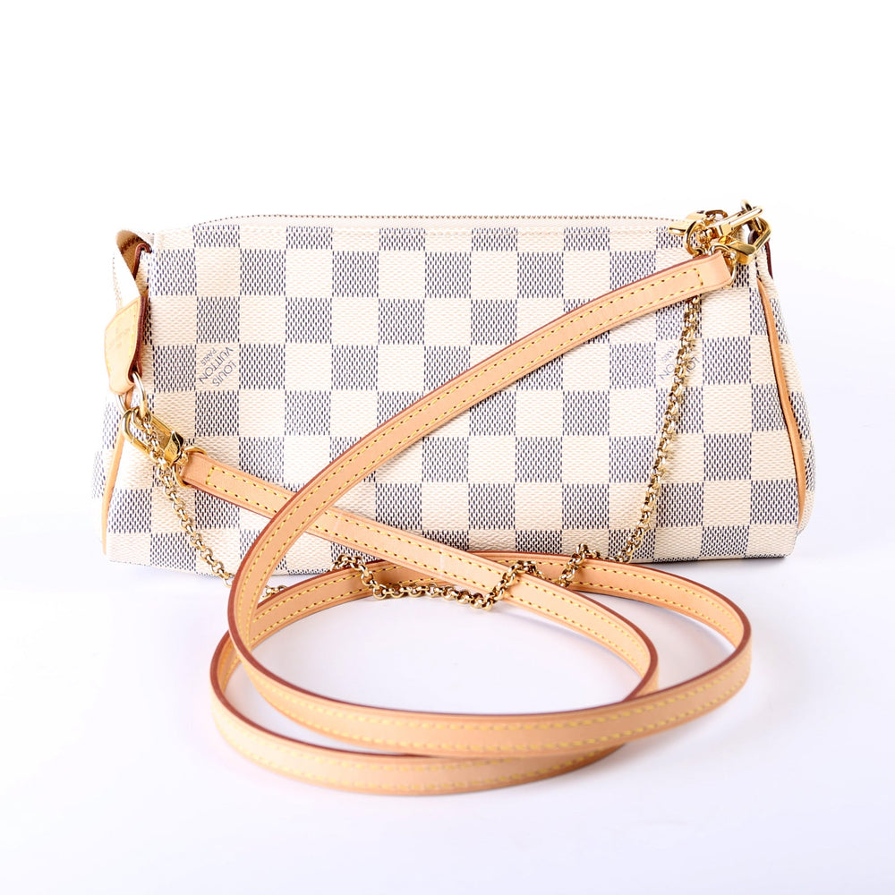 Eva Clutch Damier Azur