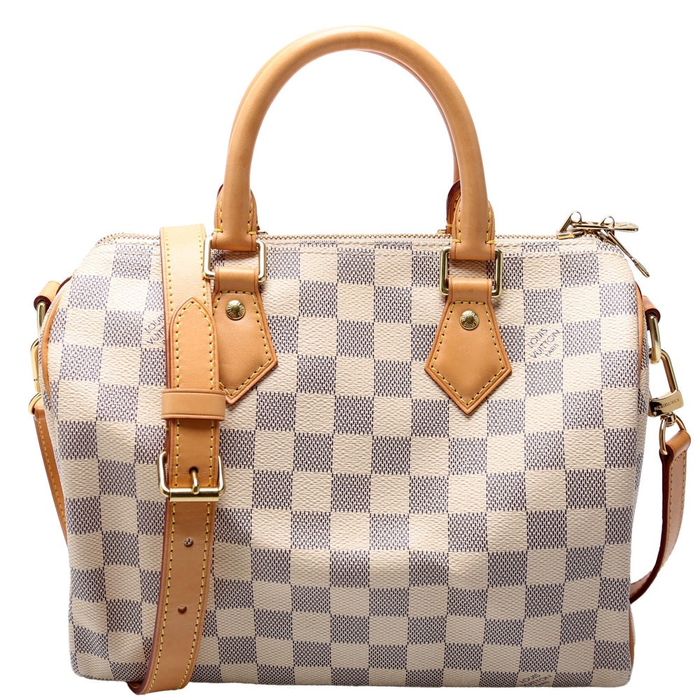 Speedy 25 Bandouliere Damier Azur