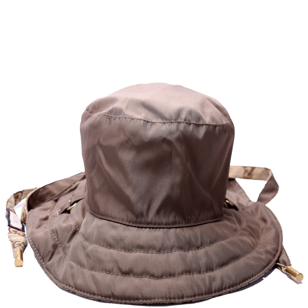 GG Canvas/Nylon Reversible Bucker Hat Size L 59CM