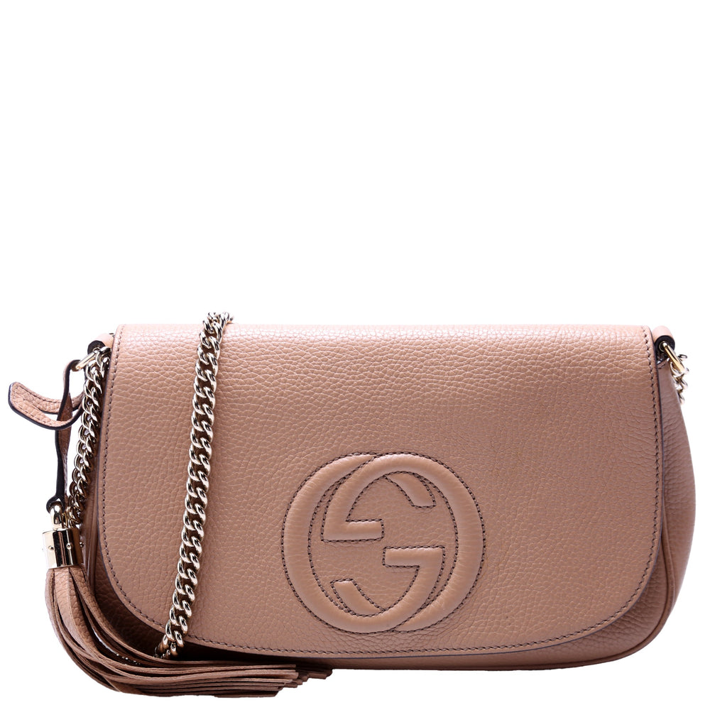 Soho Chain Tassel Flap Tan