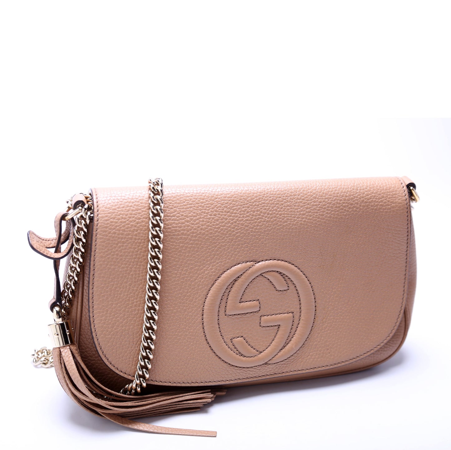 Soho Chain Tassel Flap Tan