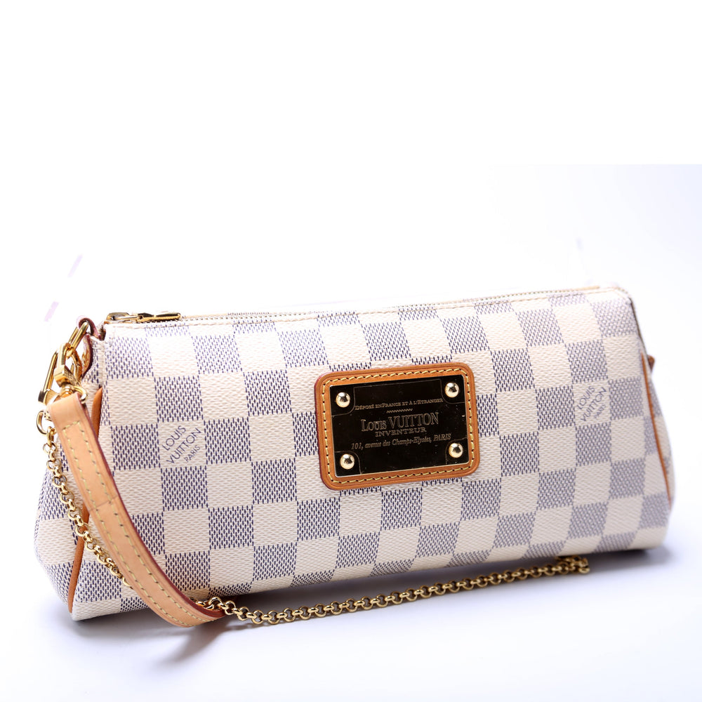 Eva Clutch Damier Azur