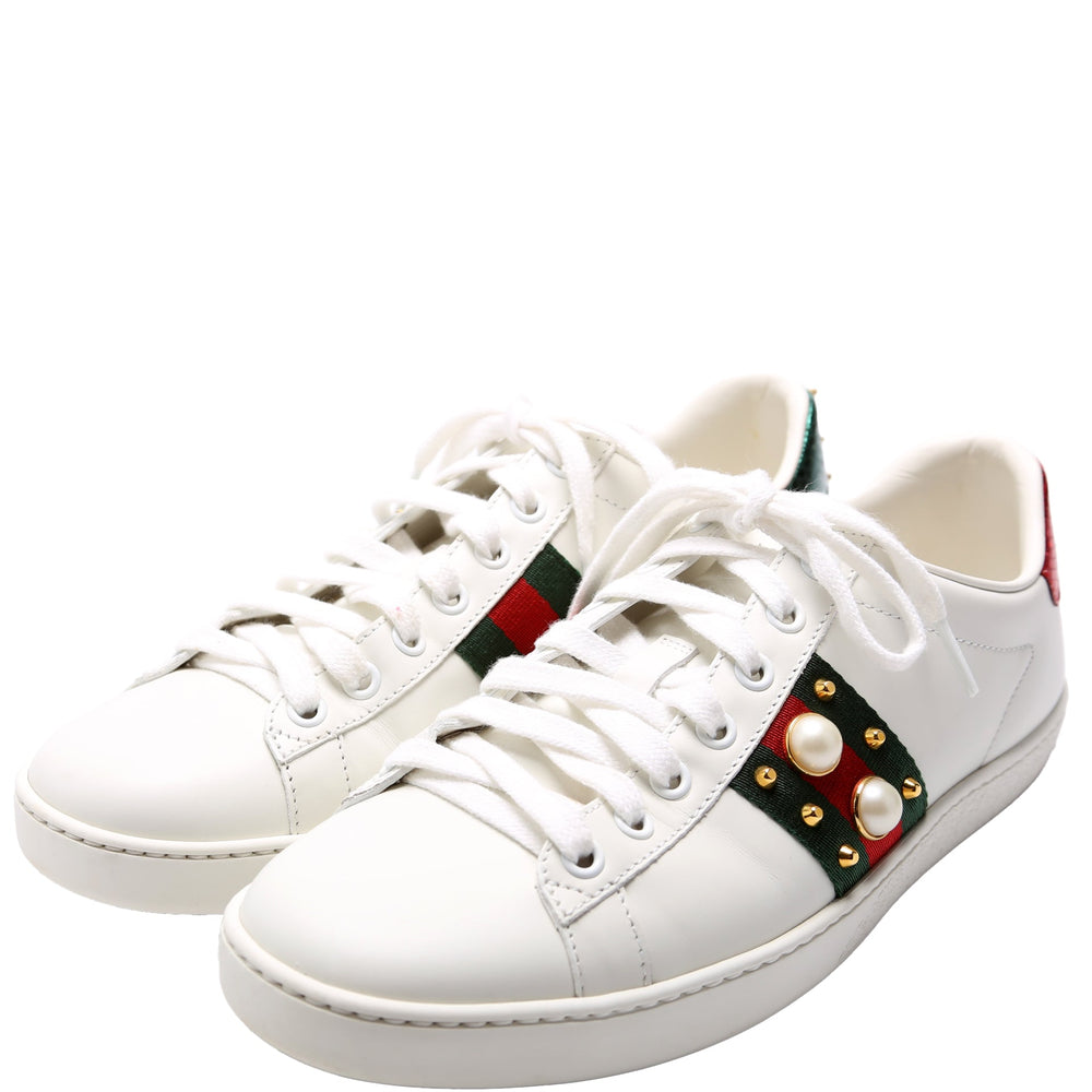 Ace Web Pearl Sneakers Size 38